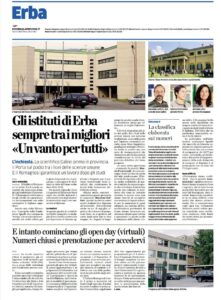 Articolo della Provincia di Como del 15/11/2020